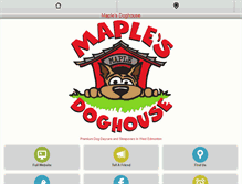 Tablet Screenshot of maplesdoghouse.com